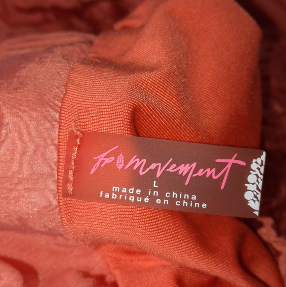 FP MOVEMENT "The Way Home" Running Shorts Papaya Large 10 Sport Athlete - Picture 7 of 10